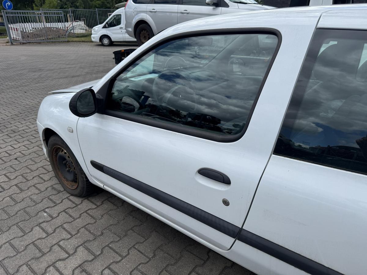 Renault Clio 2 original T&uuml;r vorn links OV369 Wei&szlig; 3-T&uuml;rer Bj.2009